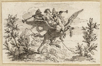 S+ 119
          <br/>
          De Faam berijdt Pegasus
          <br/>
          <em>Picart, Bernard (1673-1733)</em>